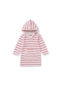 Tchibo - Kinder-Frottierponcho - Unisex - Gr. 122/128 - rosa/gestreift
