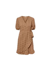 Tchibo - Kleid mit Lochstickerei - Damen - Gr. 38 - terrakotta