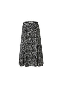 Tchibo - Floraler Midi-Rock - Damen - Gr. 36 - schwarz/geblümt