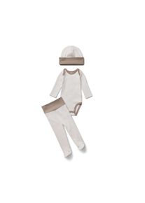 Tchibo - Baby-Set - Baby - Gr. 74/80 - hellbraun/gestreift