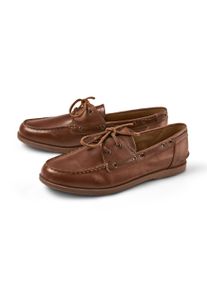 Tchibo - Leder-Bootsschuhe - Herren - Gr. 42 - braun