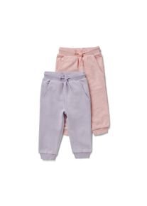 Tchibo - 2 Baby-Sweathosen - Gr. 86/92 - creme/print