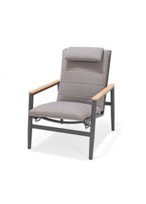 Tchibo - ScanCom Outdoor-Loungesessel mit verstellbarer Rückenlehne - 86x71x97cm - anthrazit - Aluminium / Polypropylen / Schaumstoff