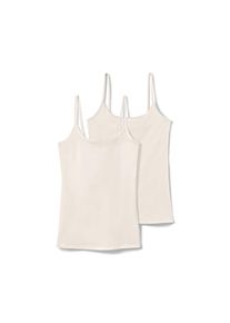 Tchibo - 2 Hemdchen - Damen - Gr. S - creme