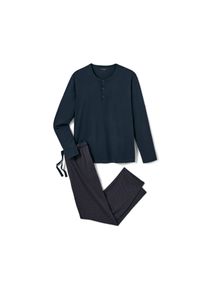 Tchibo - Pyjama mit Modal - Herren - Gr. S - dunkelblau/print