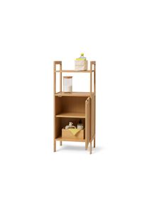 Tchibo - Ordnungsregal in skandinavischen Design - 40x30x95cm - naturfarben - Bambusholz