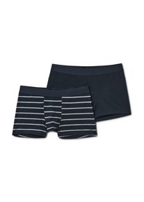 Tchibo - 2 Slipboxer - Herren - Gr. M/5 - dunkelblau/gestreift