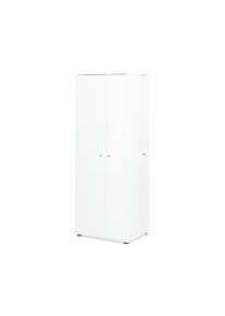 Tchibo - Universalschrank mit seitlichem Stauraum - 68,5x52x184cm - silber - Holz / Metall
