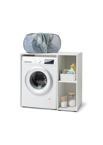 Tchibo - Waschmaschinenregal mit seitlichem Stauraum - 97x60x91cm - weiß - Holz