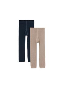 Tchibo - 2 Strickleggings - Gr. 146/152 - dunkelblau