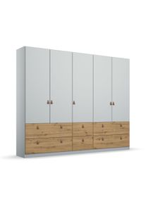 Rauch Drehtürenschrank »Homey« - 226x54x210cm - cognac - Holz / Holz / Eichenholz