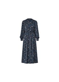 Tchibo - Florales Midikleid - Damen - Gr. 36 - dunkelblau/geblümt