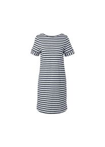 Tchibo - Jerseykleid - Damen - Gr. M - weiß/gestreift