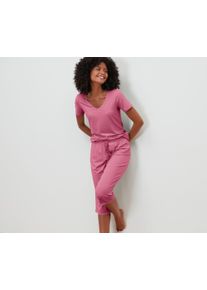 Tchibo - 3/4-Pyjama-Set - Damen - Gr. M - ros&eacute;