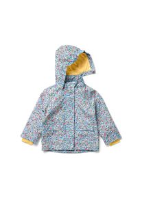 Tchibo - Kinder-Regenjacke - Mädchen - Gr. 86/92 - hellblau/geblümt