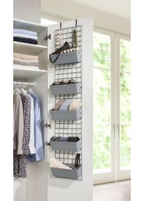 Ruco Hängeregal Kunststoff in silberfarben, Größe B/H/T: 30 cm x 160 cm x 10 cm