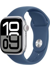 Apple Smartwatch »Watch Series 10 Aluminium« ( ) Watch OS 11 in silberfarben, Größe S/M