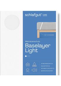 Schlafgut Matratzenauflage »Baselayer Matratzenschutz Light« mit Eckgummis in weiß, Größe B/H/L: 90 cm x 30 cm x 200 cm