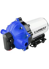 carbest Druck-Wasserupumpe 5-Kammer-Druckwasserpumpe 18,9l/min 4,2bar 12V Schlauchadapter Camping