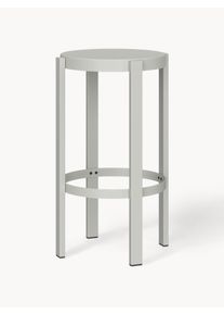 Noo.ma Taburete alto de metal Doon Gris Metal Ø 35 x Al 65 cm