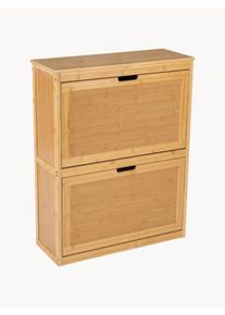 Andrea House Bamboo Wood Wall Shoe Cabinet Kedar Beige Bamboo, Wood B 63 x H 81 cm