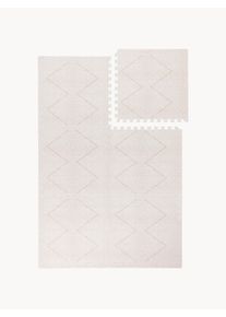 Toddlekind Alfombra de juegos extensible Tulum, 6 pzas. Beige Plástico An 120 x L 180 cm