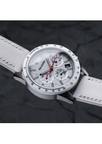 Holzkern; Orologio di legno Neverrest (howlite/bianco), Uomo, Legno naturale
