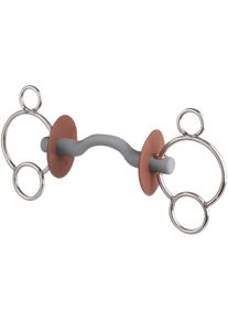 beris 3-Ring Gebiss mit Zungenbogenstange, 130mm, hart
