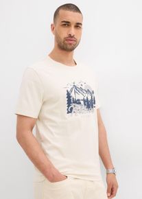 T-shirt 100% coton - beige - taille 64/66 (3XL) avec coton - bonprix