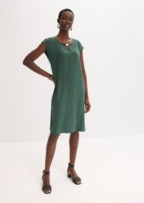 Robe en mati&egrave;re textur&eacute;e - vert - taille 40 - bonprix