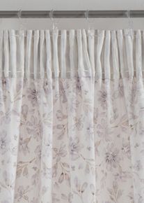 Rideau panneau en coton (1 pce) - beige - taille 225x110 cm - 100% coton - bonprix