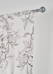 Roll up-gardin med blomsterprint, beige, st&oslash;rrelse 130x45 cm, bonprix
