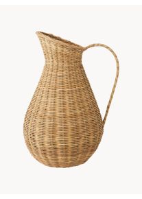 bungalow Ručne vyrobený dekoračný ratanový džbán Nature, 280 ml Béžová Ratan Ø 25 x V 40 cm, 280 ml