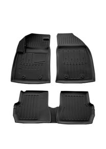 Boni-Shop® Auton kumimatot, 3D, korkeareunaiset kumimatot, autokohtaiset matot, FORD Fiesta (2002-2008)