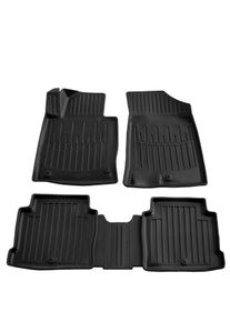 Boni-Shop® Auton matot, Hyundai Sonata (LF) 2014-2019, 3D kumimatot, auton lattiamatot