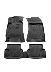 Boni-Shop® Auton kumimatot, 3D kumimatot, Subaru Forester SG (2002-2008), auton matot, jalkamatot autoon, 35 mm reunakorkeus