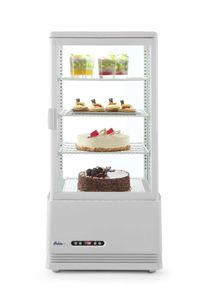 Hendi Vetrina da esposizione, 78 litri., Arktic, Bianco, 230V/170W, 452x406x(H)966mm