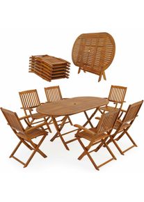 Casaria Tuinset Boston 7-delig Acaciahout