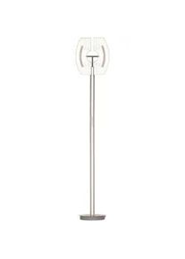 Dieter Knoll Collection Dieter Knoll Led-Stehleuchte , Weiß , Metall , Uni , rund , 38x183x44 cm , RoHS , 3 Helligkeitsstufen, Farbtemperaturwechsler , Lampen & Leuchten, Innenbeleuchtung, Stehlampen, LED-Deckenfluter