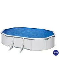 GRE Pool-Set , Weiß , Metall , 375x120x610 cm , Freizeit & Co, Pools & Wasserspaß, Pools, Stahlwandpools