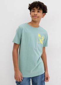 T-shirt av ren bomull - gr&ouml;n - storlek 176/182 - bonprix