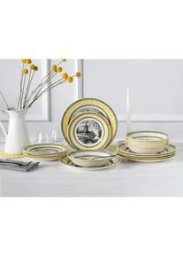 Creatable Tafelservice , Multicolor , Keramik , 18-teilig , lebensmittelecht, stapelbar , Geschirr, Geschirrsets, Tafelservice