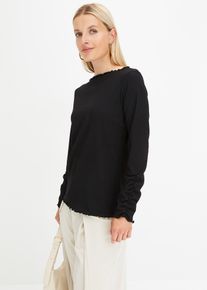 Topp - svart - storlek 56/58 (3XL) - bonprix