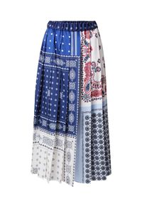 Weekend Max Mara Dames Rok 'LUNA' pastelblauw / donkerblauw / robijnrood / offwhite 34