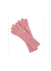 Tchibo - Pletené rukavice s vlnou - farba: ružová