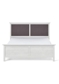 Tchibo - Posteľ s čalúneným čelom - farba: biela