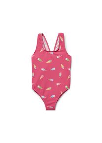 Tchibo - Detské plavky - pre dievčatá - veľ. 86/92 - farba: ružová/s potlačou