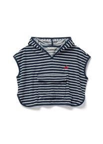 Tchibo - Frot&eacute; pončo - žena|muž - veľ. 122/128 - farba: modr&aacute;