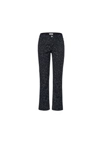 Tchibo - Straight Jeans s potlačou &ndash; strih &raquo;Kira&laquo; - pre d&aacute;my - veľ. 46 - farba: čierna/s potlačou