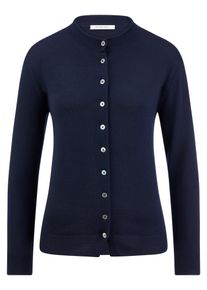 Peter Hahn - Strickjacke, blau, Gr. 40, Schurwolle